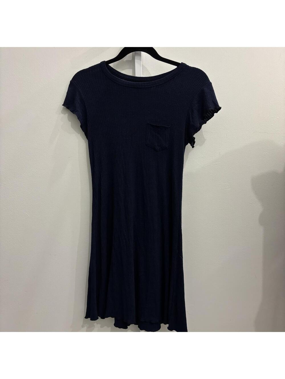 Blue Short Sleeve T-Shirt Dress